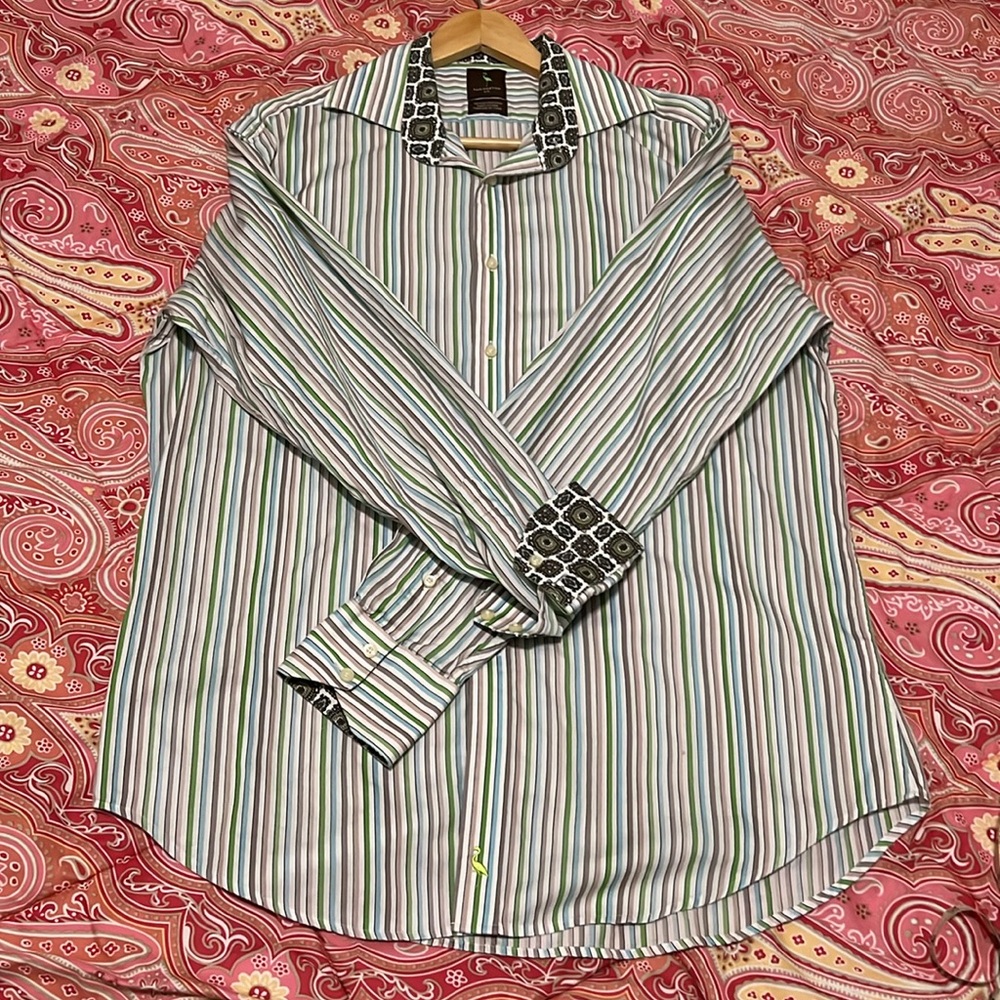 Striped Cotton Tailorbyrd Shirt